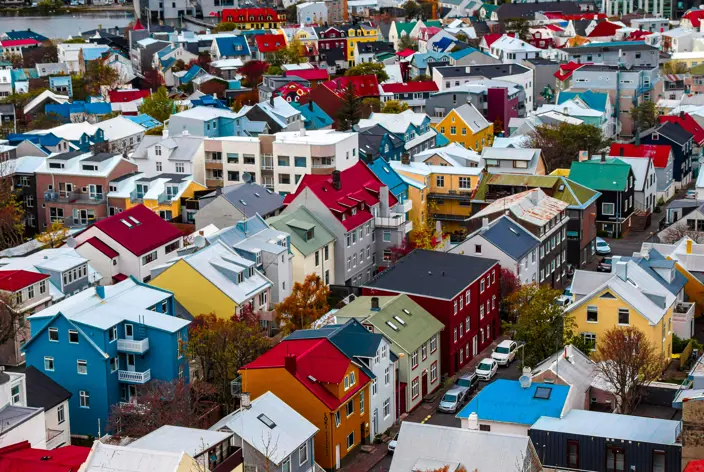 Yfirlitsmynd af Reykjavík